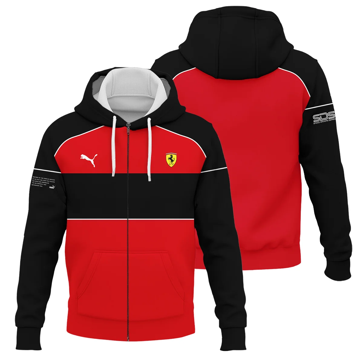 Scuderia Ferrari Racing F1 Zipper Hoodie All Over Prints BLF1R19325A4ZHD