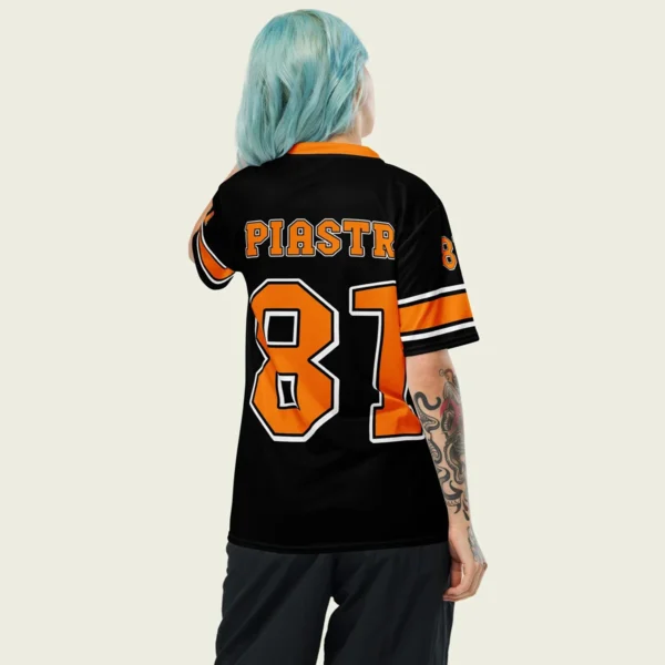 Oscar Piastri McLaren F1 Cross V-neck Jersey BLF18525B1VY - Black Papaya - Image 4