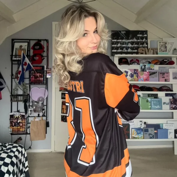 Oscar Piastri McLaren F1 V Neck Hockey Jersey BLF18525A2HJY - Black Papaya - Image 5