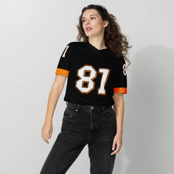 Oscar Piastri McLaren F1 Cross V-neck Jersey BLF18525B2VY - Black - Image 5
