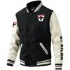St Kilda Saints AFL Exclusive Logo Leather Baseball Jacket Sleeves HOAFL310525BBJ01STK - Black White