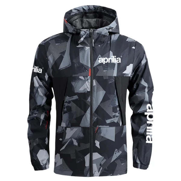 Aprilia Exclusive Logo Outdoor Coat Waterproof HOMOT030625A01AM - Black