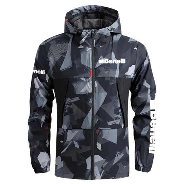 Benelli Exclusive Logo Outdoor Coat Waterproof HOMOT030625A01BEN - Black