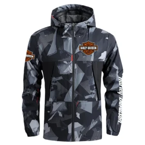 Harley-Davidson Exclusive Logo Outdoor Coat Waterproof HOMOT030625A01HD - Black