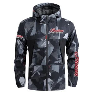 Indian Motorcycle Exclusive Logo Outdoor Coat Waterproof HOMOT030625A01IND - Black
