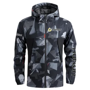 Norton Exclusive Logo Outdoor Coat Waterproof HOMOT030625A01NOR - Black