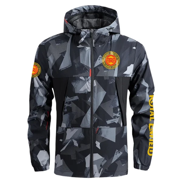 Royal Enfield Exclusive Logo Outdoor Coat Waterproof HOMOT030625A01ROY - Black