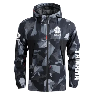 Yamaha Exclusive Logo Outdoor Coat Waterproof HOMOT030625A01YAM - Black