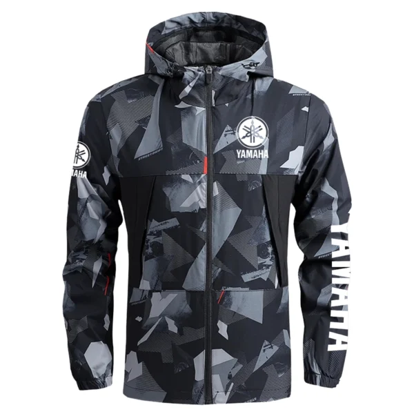 Yamaha Exclusive Logo Outdoor Coat Waterproof HOMOT030625A01YAM - Black