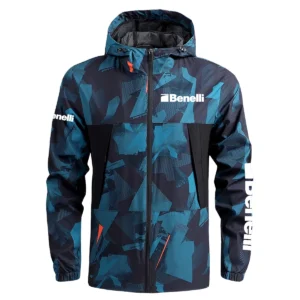 Benelli Exclusive Logo Outdoor Coat Waterproof HOMOT030625A01BEN - Blue