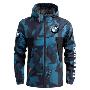 BMW Motorrad Exclusive Logo Outdoor Coat Waterproof HOMOT030625A01BMW - Blue