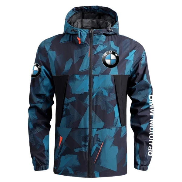 BMW Motorrad Exclusive Logo Outdoor Coat Waterproof HOMOT030625A01BMW - Blue