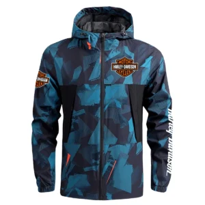 Harley-Davidson Exclusive Logo Outdoor Coat Waterproof HOMOT030625A01HD - Blue