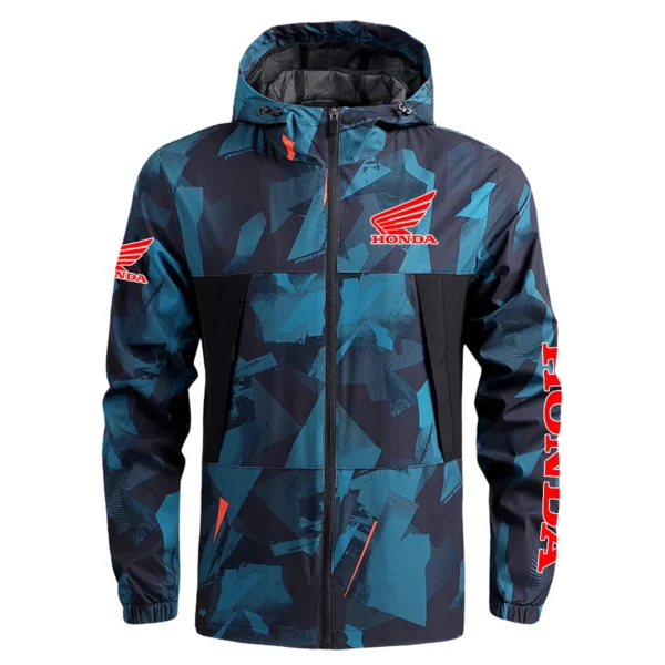 Honda Exclusive Logo Outdoor Coat Waterproof HOMOT030625A01HON - Blue