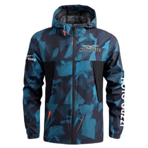 Moto Guzzi Exclusive Logo Outdoor Coat Waterproof HOMOT030625A01MGU - Blue