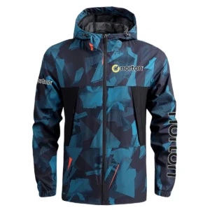 Norton Exclusive Logo Outdoor Coat Waterproof HOMOT030625A01NOR - Blue
