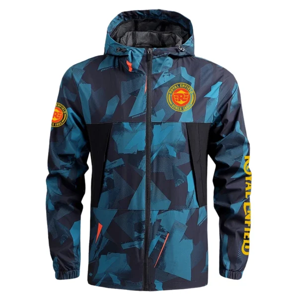 Royal Enfield Exclusive Logo Outdoor Coat Waterproof HOMOT030625A01ROY - Blue