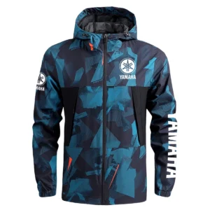 Yamaha Exclusive Logo Outdoor Coat Waterproof HOMOT030625A01YAM - Blue