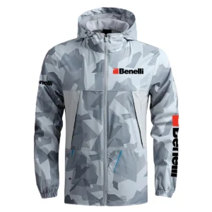 Benelli Exclusive Logo Outdoor Coat Waterproof HOMOT030625A01BEN - Gray