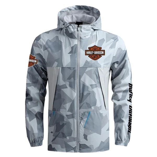 Harley-Davidson Exclusive Logo Outdoor Coat Waterproof HOMOT030625A01HD - Gray