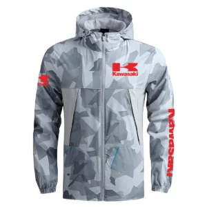 Kawasaki Exclusive Logo Outdoor Coat Waterproof HOMOT030625A01KAW - Gray