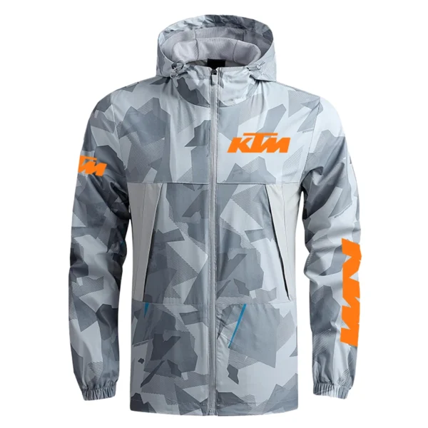 KTM Exclusive Logo Outdoor Coat Waterproof HOMOT030625A01KTM - Gray