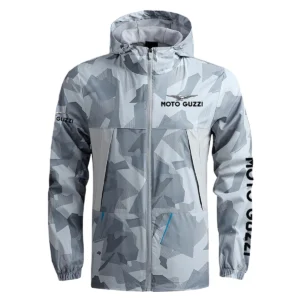 Moto Guzzi Exclusive Logo Outdoor Coat Waterproof HOMOT030625A01MGU - Gray