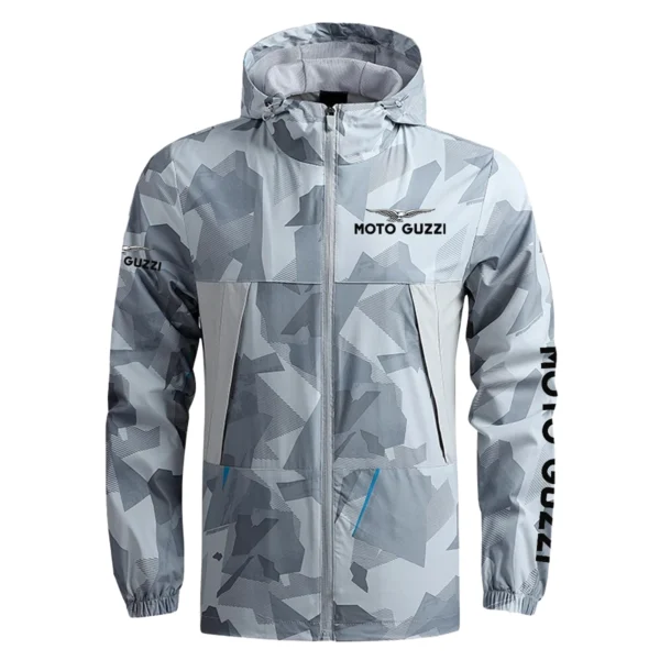 Moto Guzzi Exclusive Logo Outdoor Coat Waterproof HOMOT030625A01MGU - Gray