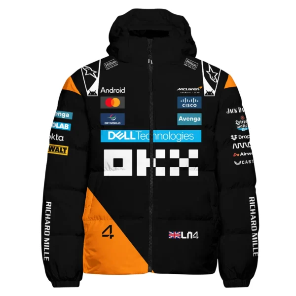 Lando Norris McLaren F1 Exclusive Down & Puffer Jackets BLF1180525A2HCJ - Image 2