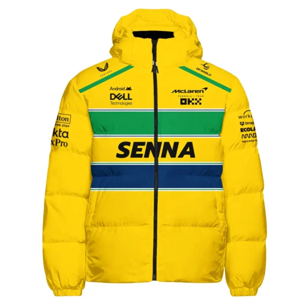 Ayrton Senna McLaren F1 Exclusive Down & Puffer Jackets BLF1190525A2HCJ - Image 2
