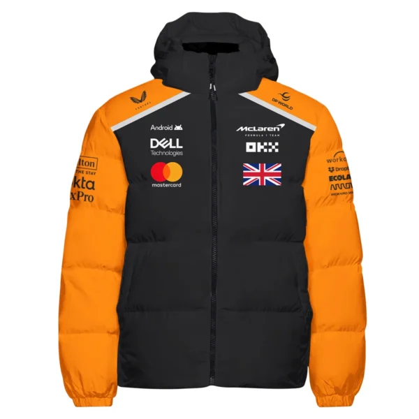 Oscar Piastri McLaren F1 Exclusive Down & Puffer Jackets BLF1290325A2HCJ - Image 2