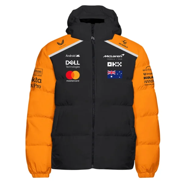 Oscar Piastri McLaren F1 Exclusive Down & Puffer Jackets BLF1290325A4HCJ - Image 2