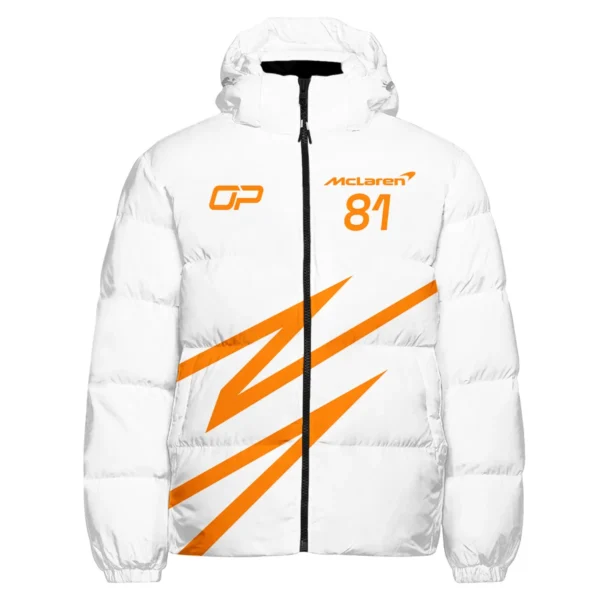 Oscar Piastri McLaren F1 Exclusive Down & Puffer Jackets BLOP10425A4HCJ - Image 2