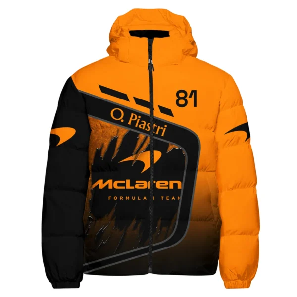 Oscar Piastri McLaren F1 Exclusive Down & Puffer Jackets BLOP3425A1HCJ - Image 2
