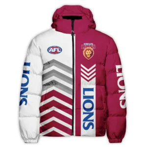 Brisbane Lions Australian Football League Exclusive Logo Down & Puffer Jackets All Over Prints HOAFL230525DPJ01BL
