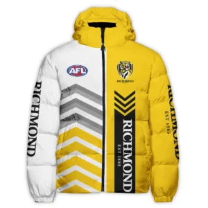 Richmond Tigers Australian Football League Exclusive Logo Down & Puffer Jackets All Over Prints HOAFL230525DPJ01RICH