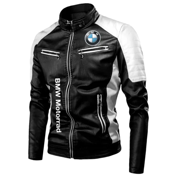 BMW Motorrad Exclusive Logo Leather Jacket Motorcycle HOMOT060625LJ01BMW - White - Image 2