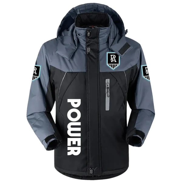 Port Adelaide Power Australian Football League Exclusive Logo Plush Charging Suit HOAFL220525PCS01PORT - Black - Image 2