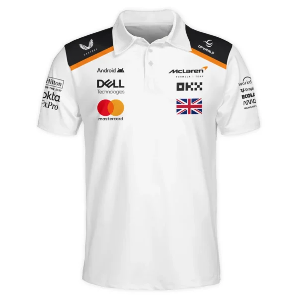 Lando Norris LN4 McLaren F1 Exclusive Polo Shirt BLF19625A1PL - Image 2