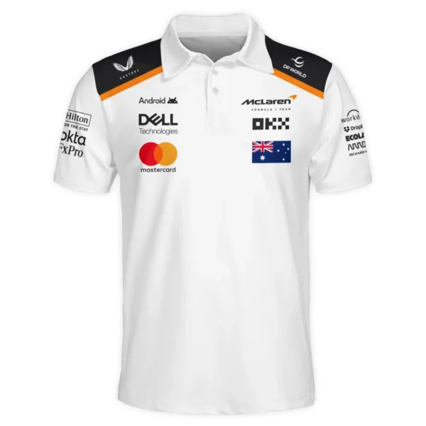 Oscar Piastri OP81 McLaren F1 Exclusive Polo Shirt BLF19625A3PL - Image 2