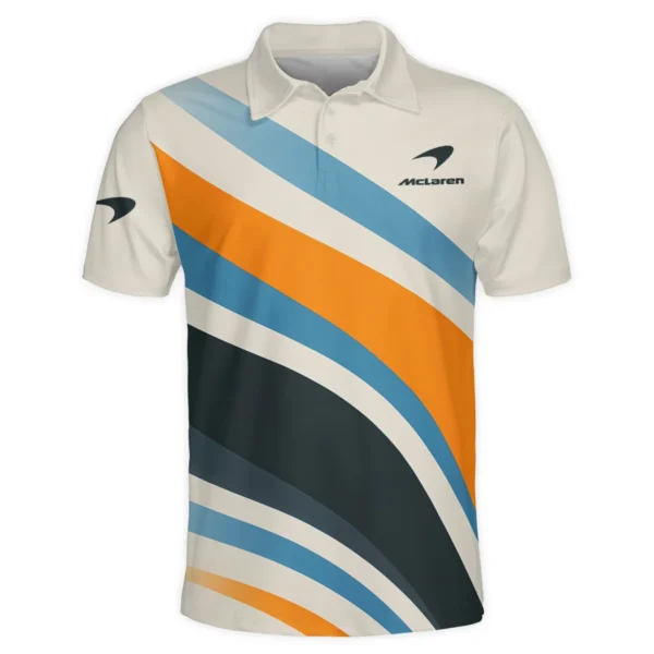 Waves Pattern McLaren F1 Exclusive Polo Shirt BLMCL1625A2PL - Image 2