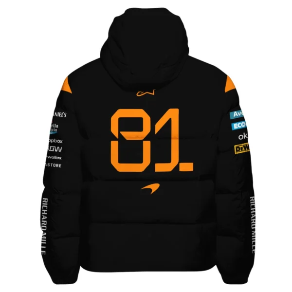 Oscar Piastri McLaren F1 Exclusive Down & Puffer Jackets BLF1180525A4HCJ - Image 3