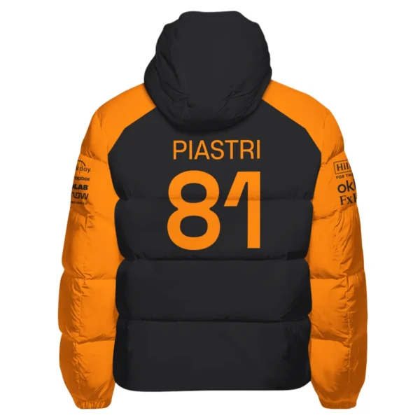 Oscar Piastri McLaren F1 Exclusive Down & Puffer Jackets BLF1290325A4HCJ - Image 3