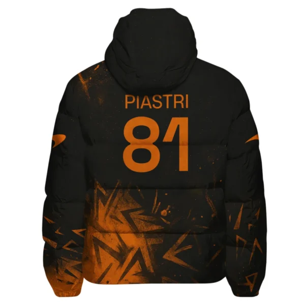 Oscar Piastri McLaren F1 Exclusive Down & Puffer Jackets BLMCL3525A3OPHCJ - Image 3