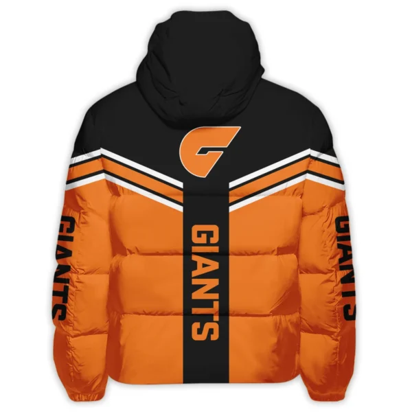 GWS Giants Australian Football League Exclusive Logo Down & Puffer Jackets All Over Prints HOAFL240525DPJ01GWS - Image 3