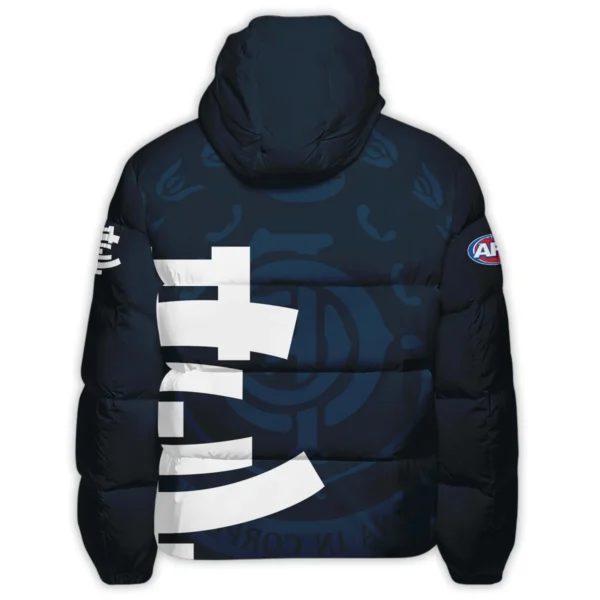Carlton Blues Australian Football League Exclusive Logo Down & Puffer Jackets All Over Prints HOVA260525AFL13CARL - Image 3