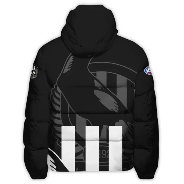 Collingwood Magpies Australian Football League Exclusive Logo Down & Puffer Jackets All Over Prints HOVA260525AFL13COLL - Image 3