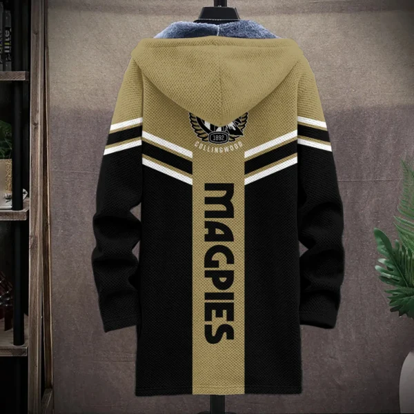 Collingwood Magpies Australian Football League Exclusive Logo Fleece Windbreaker HOAFL240525FW01COLL - Image 2