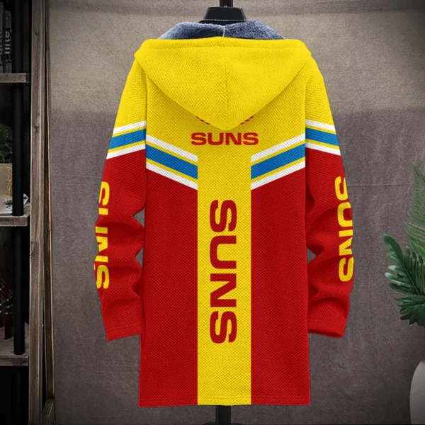 Gold Coast SUNS Australian Football League Exclusive Logo Fleece Windbreaker HOAFL240525FW01GCFC - Image 2
