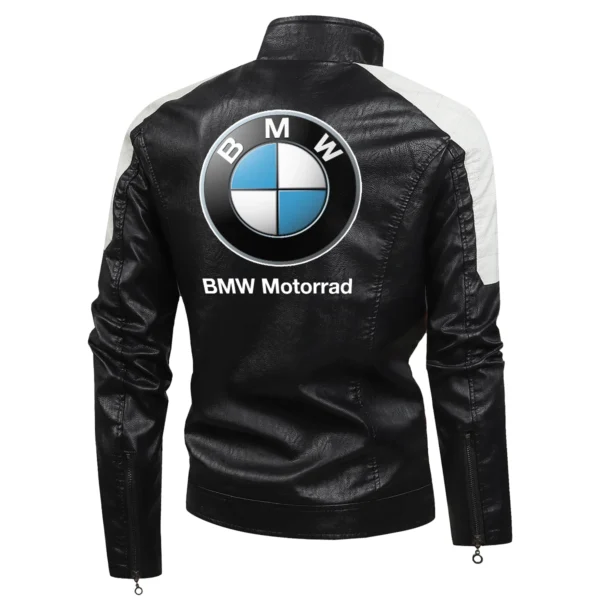 BMW Motorrad Exclusive Logo Leather Jacket Motorcycle HOMOT060625LJ01BMW - White - Image 3